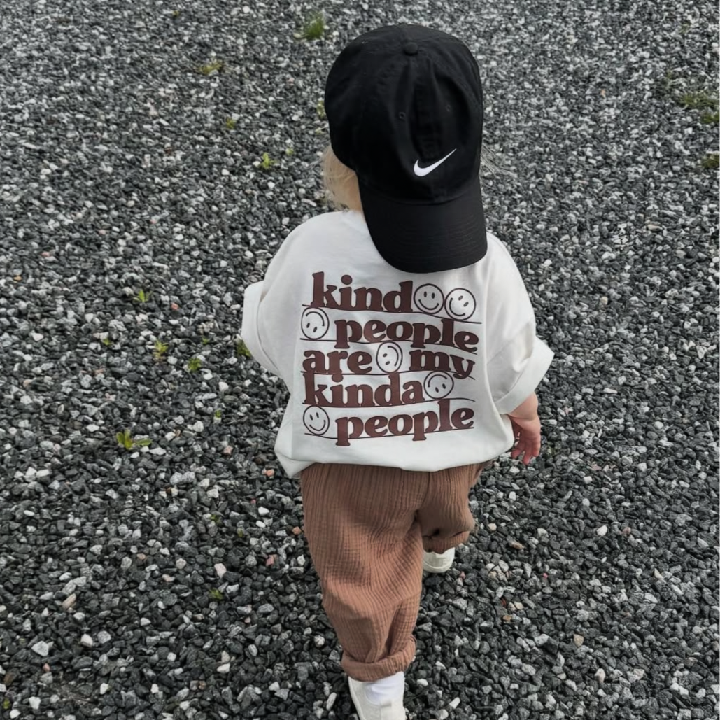 Kind People Tee Brown