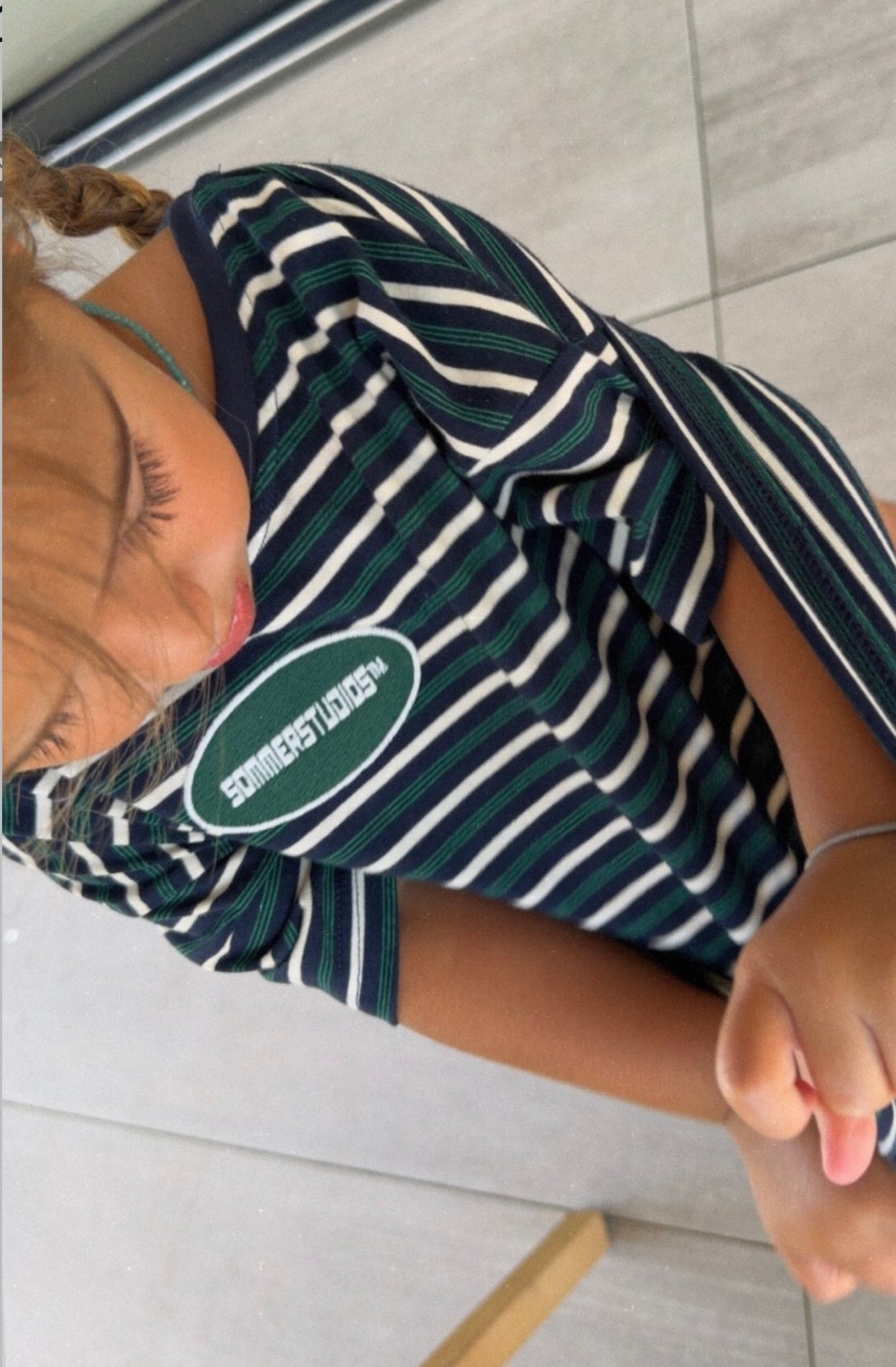 Green Stripe Tee