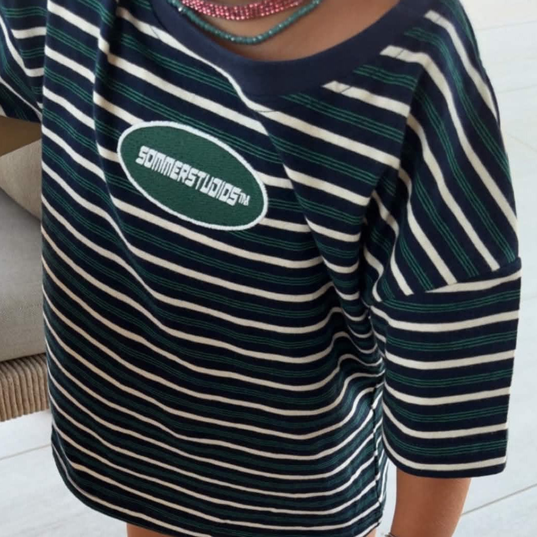 Green Stripe Tee