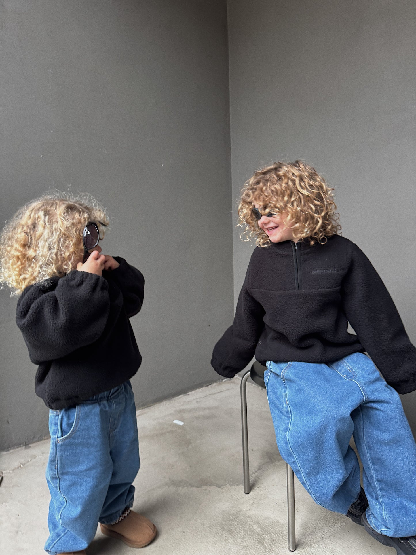 Teddy Pullover Black