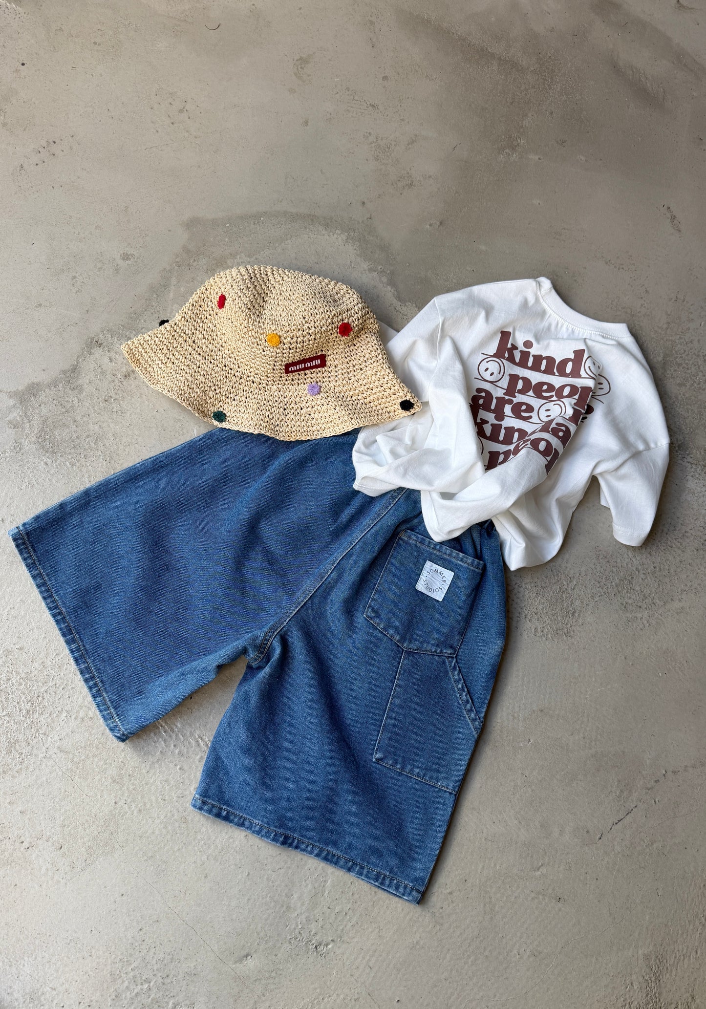 Skater denim shorts