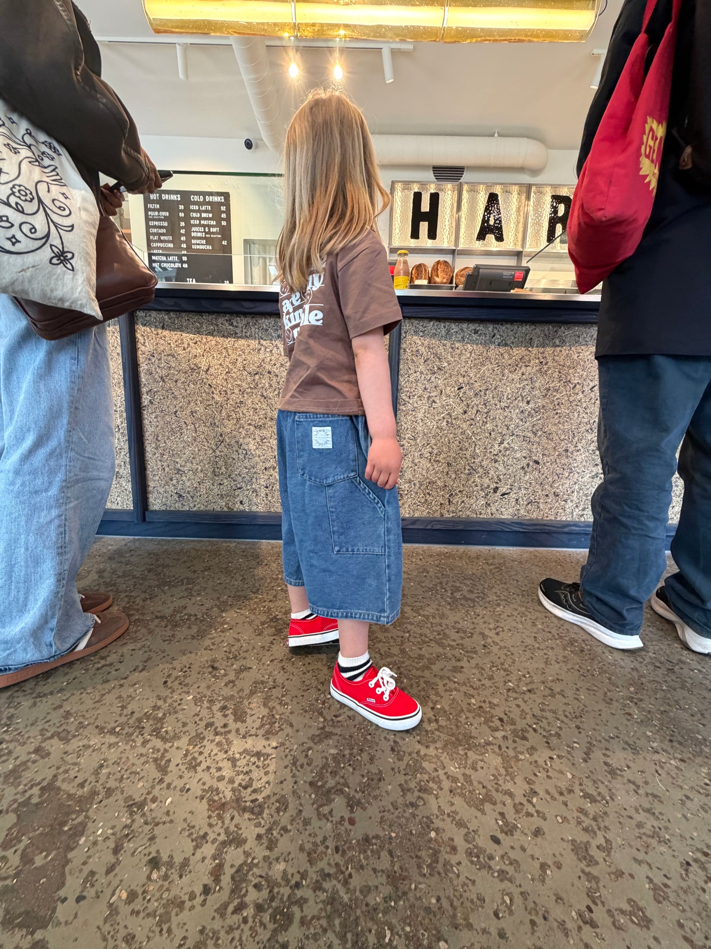 Skater denim shorts